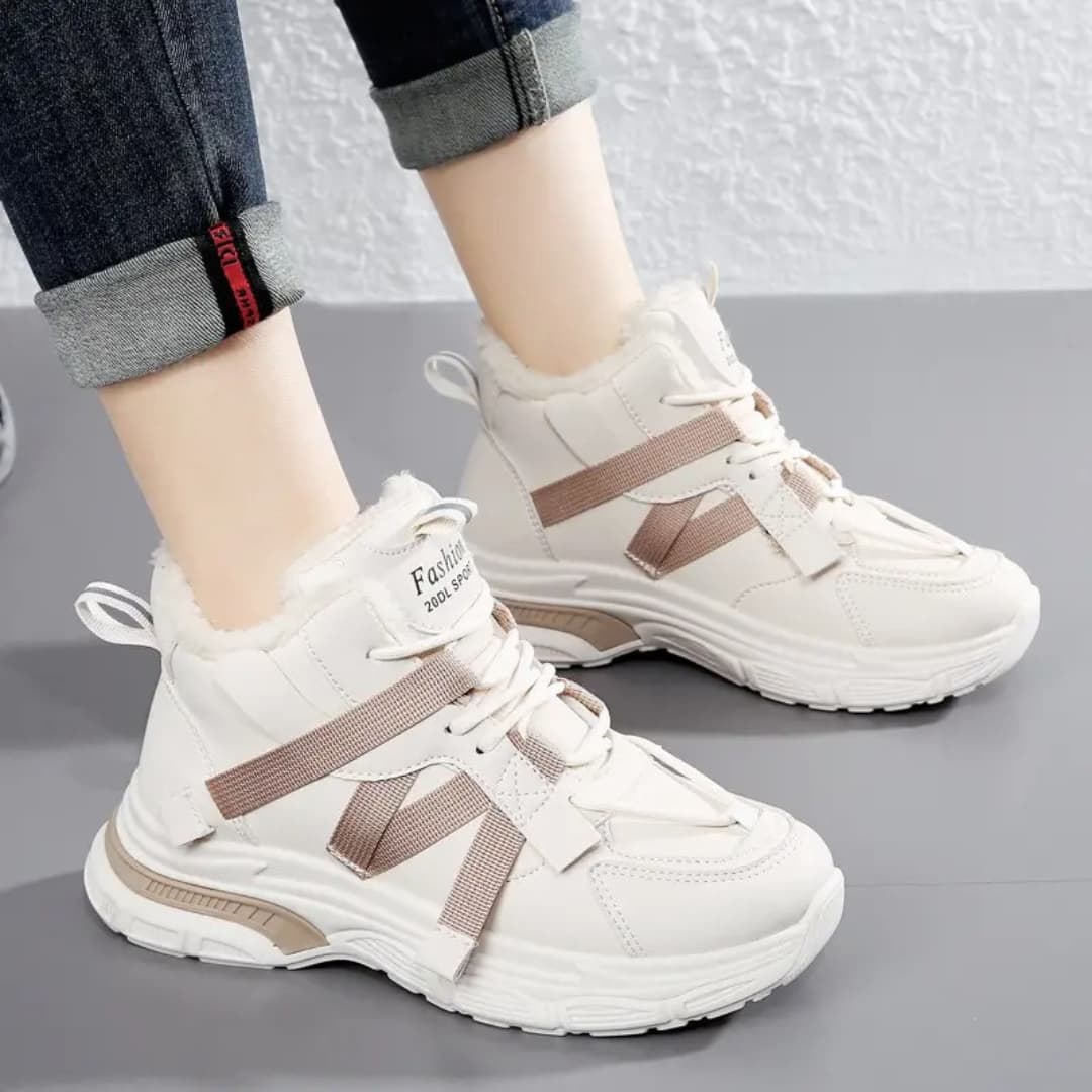 Joelle - Running shoes in synthetic leather for outdoor use for women