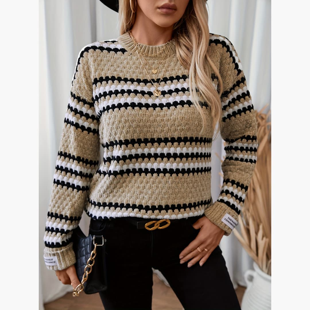 White - Cozy winter sweater for women