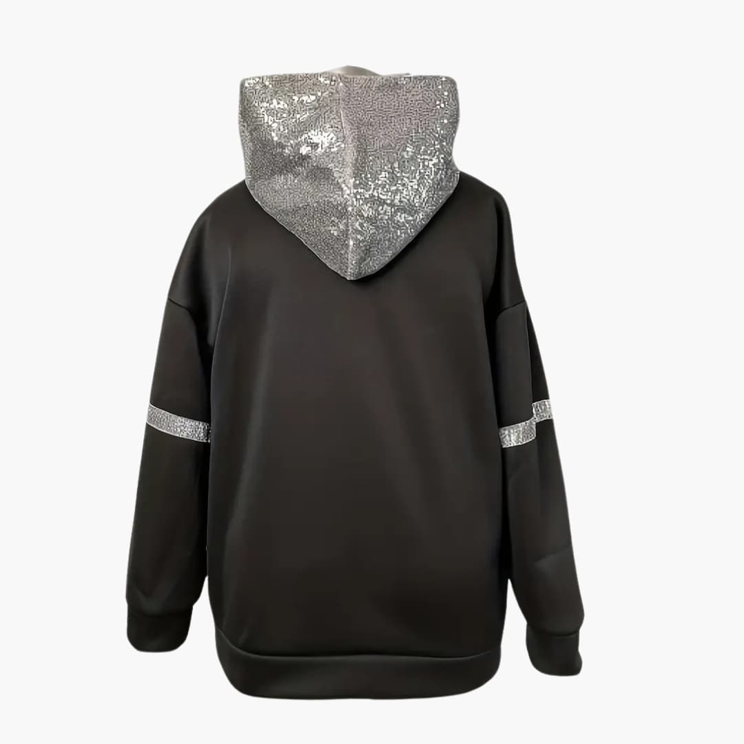Daniella - Stylish hoodie with hood in plus size for women