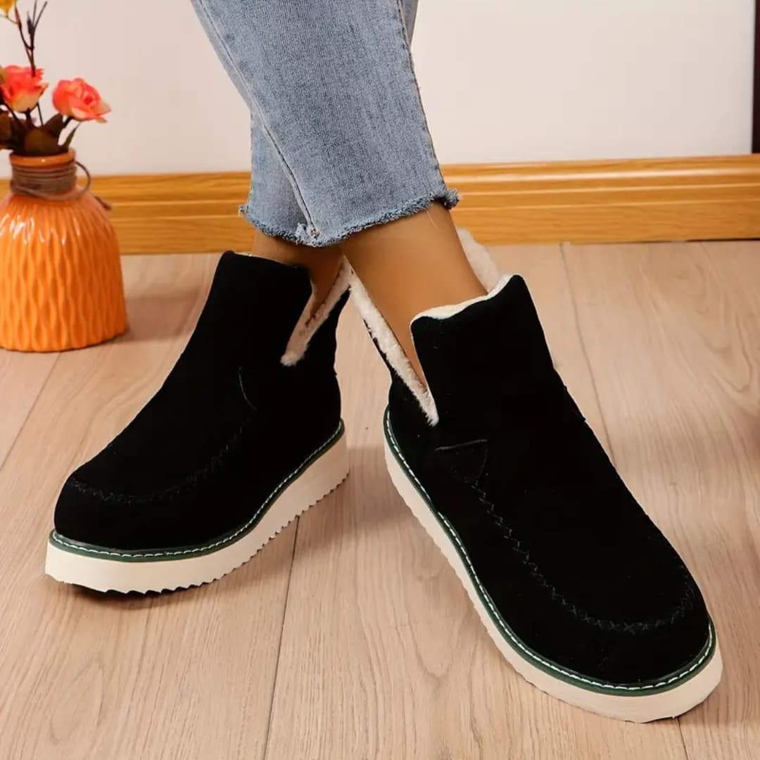 Jasmina - Warm slip-on ankle boots for women