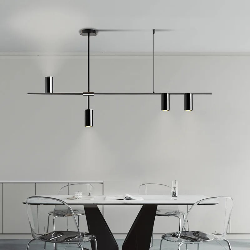 Modern Chandelier with Long Lines - Stylish Elegance