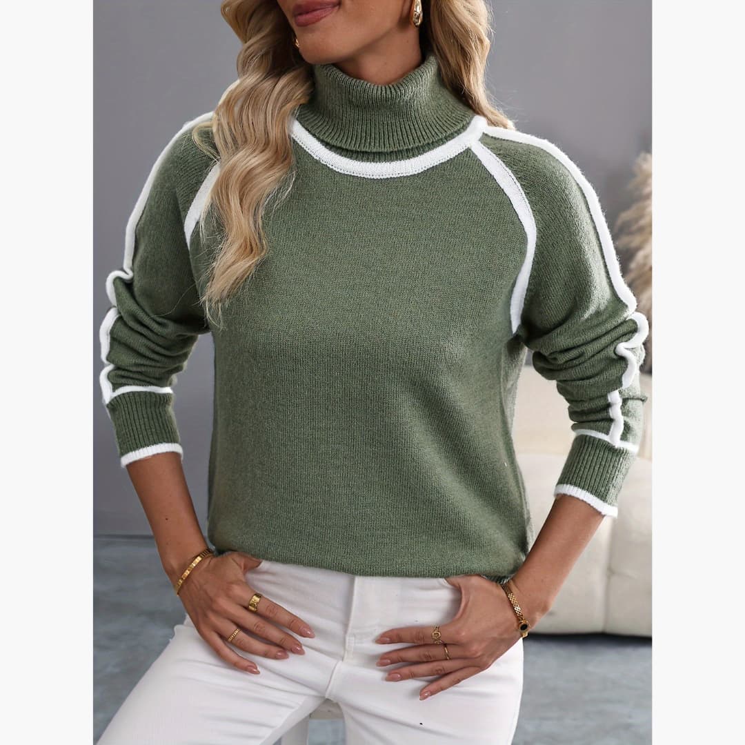 Christa - Sweater in high stretch knit for women