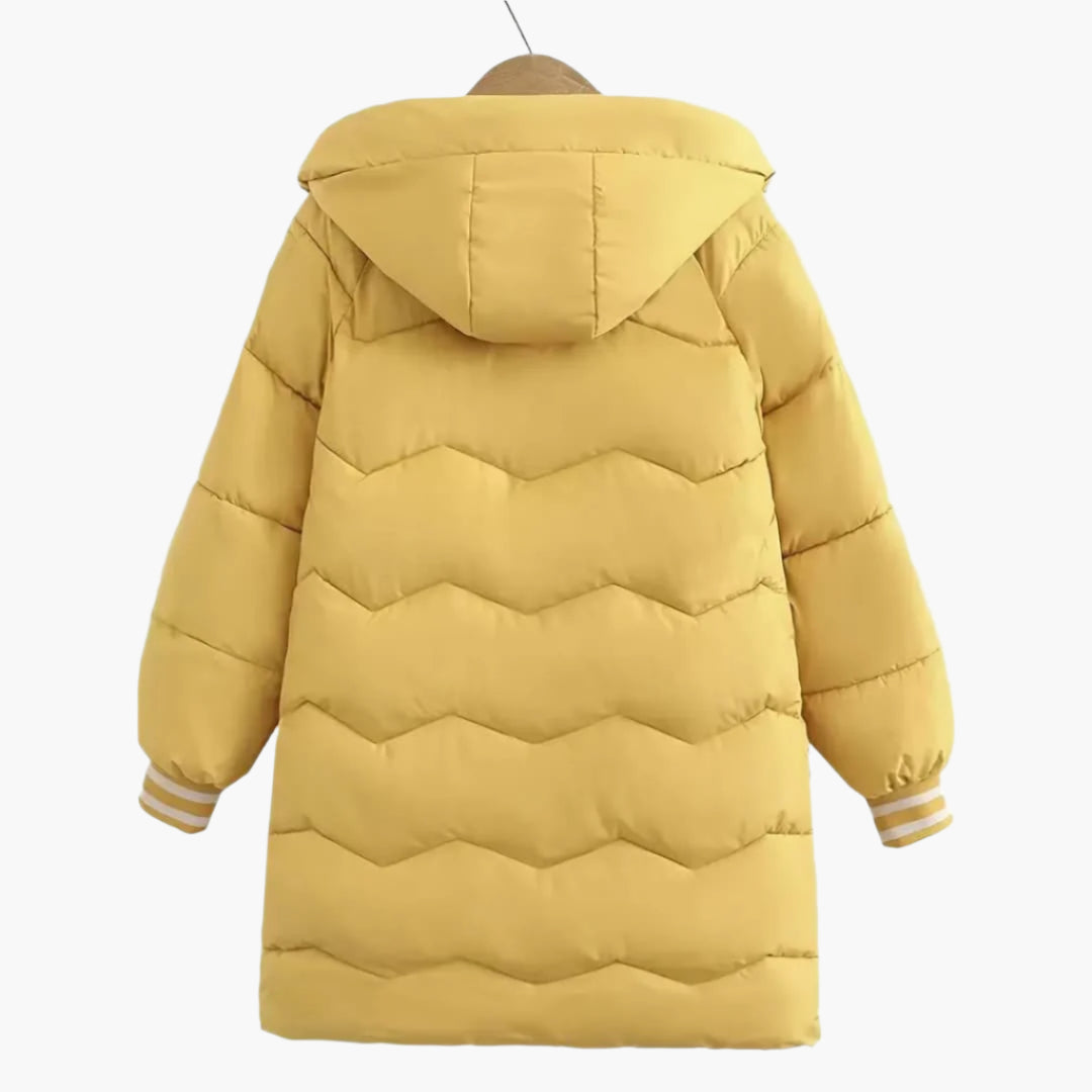 Pauline - Warm puffer jacket with hood for women