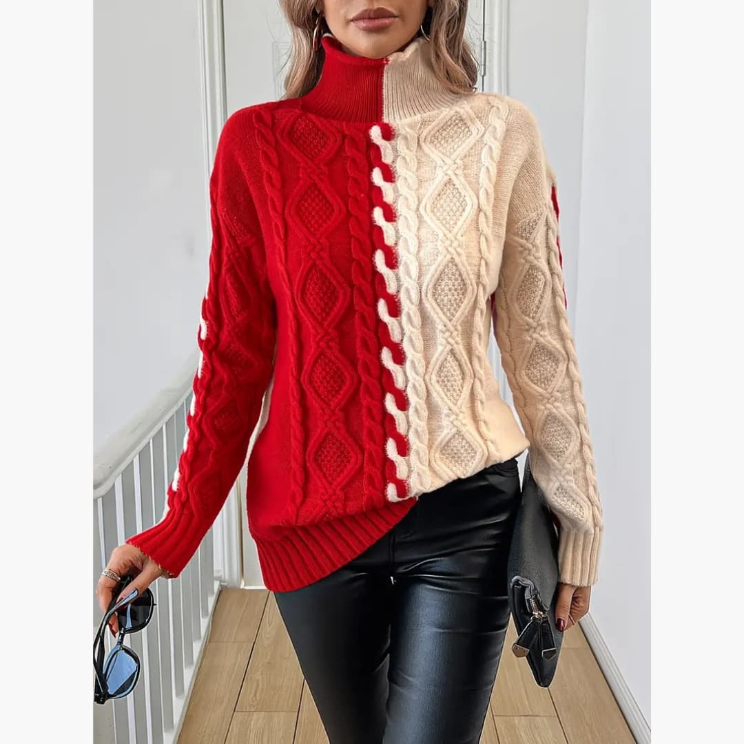Dorothea - Warm long-sleeved sweater for women