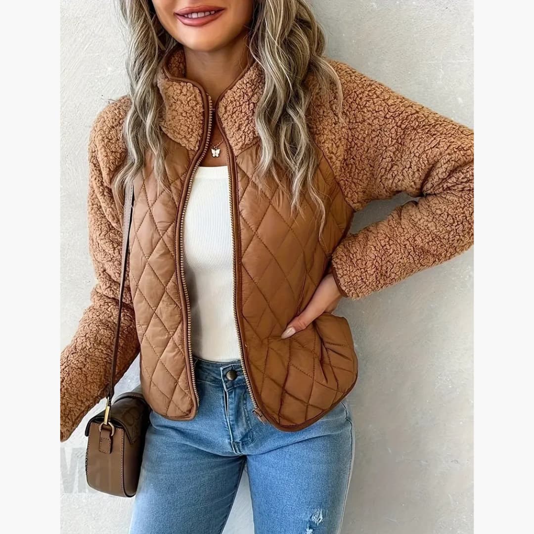 Helene - Cozy quilted fleece jacket for women