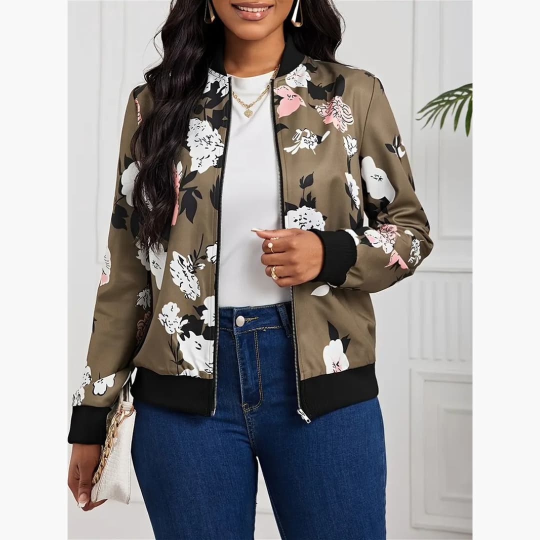 Renata - Stylish floral leisure jacket for women