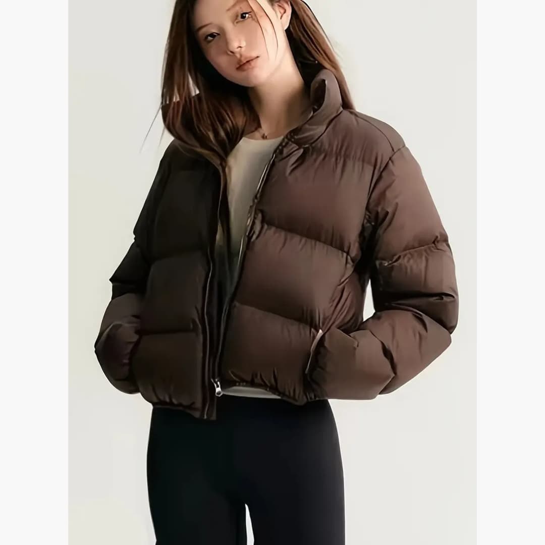Ulrike - Stylish winter jacket with puffers for women