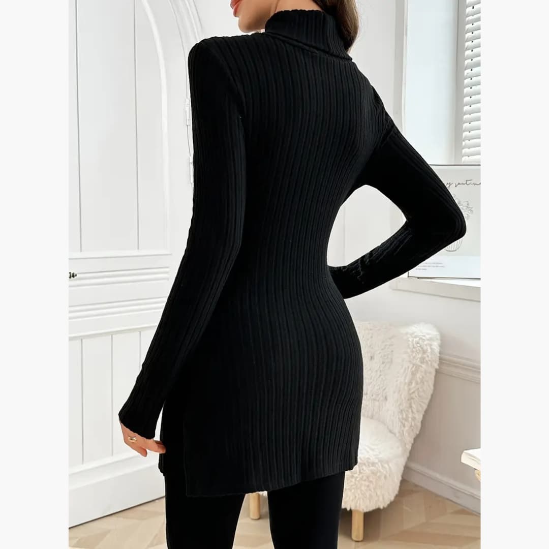 Erika - Elegant sweater with turtle neck for women