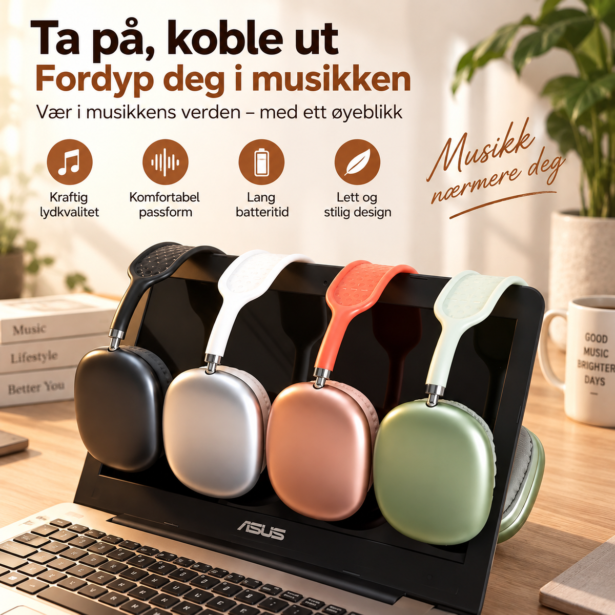 Hodetelefoner - Støyreduserende | Komfort & Stil