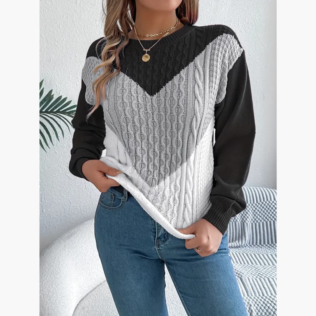 Fabienne - Warm long-sleeved sweater for women
