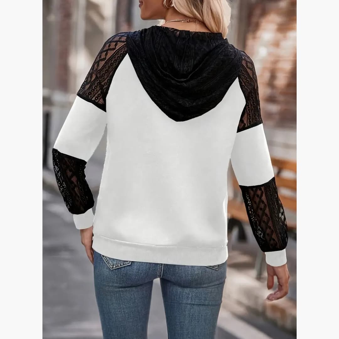 Britt - Stylish solid color hoodie for women