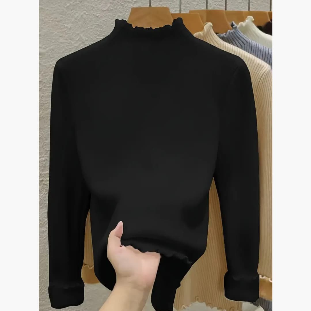 Diana - Stylish sweater with mock neck for women