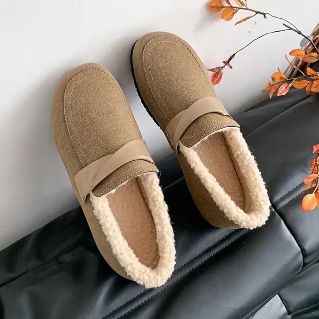 Maya - Comfortable warm slip-on shoes for women
