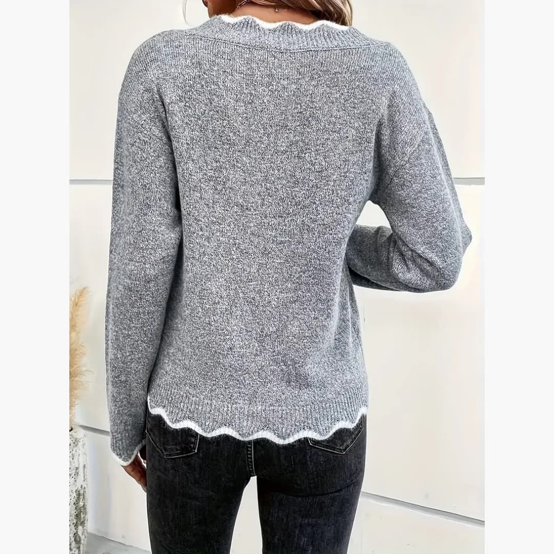 Eleonora - Elegant knitted sweater for women