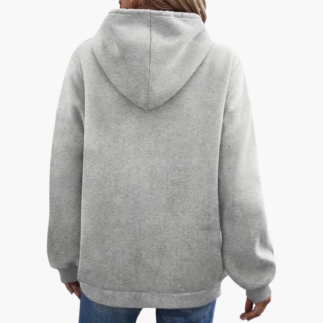 Caroline - Stylish Smile Graphic Hoodie for women