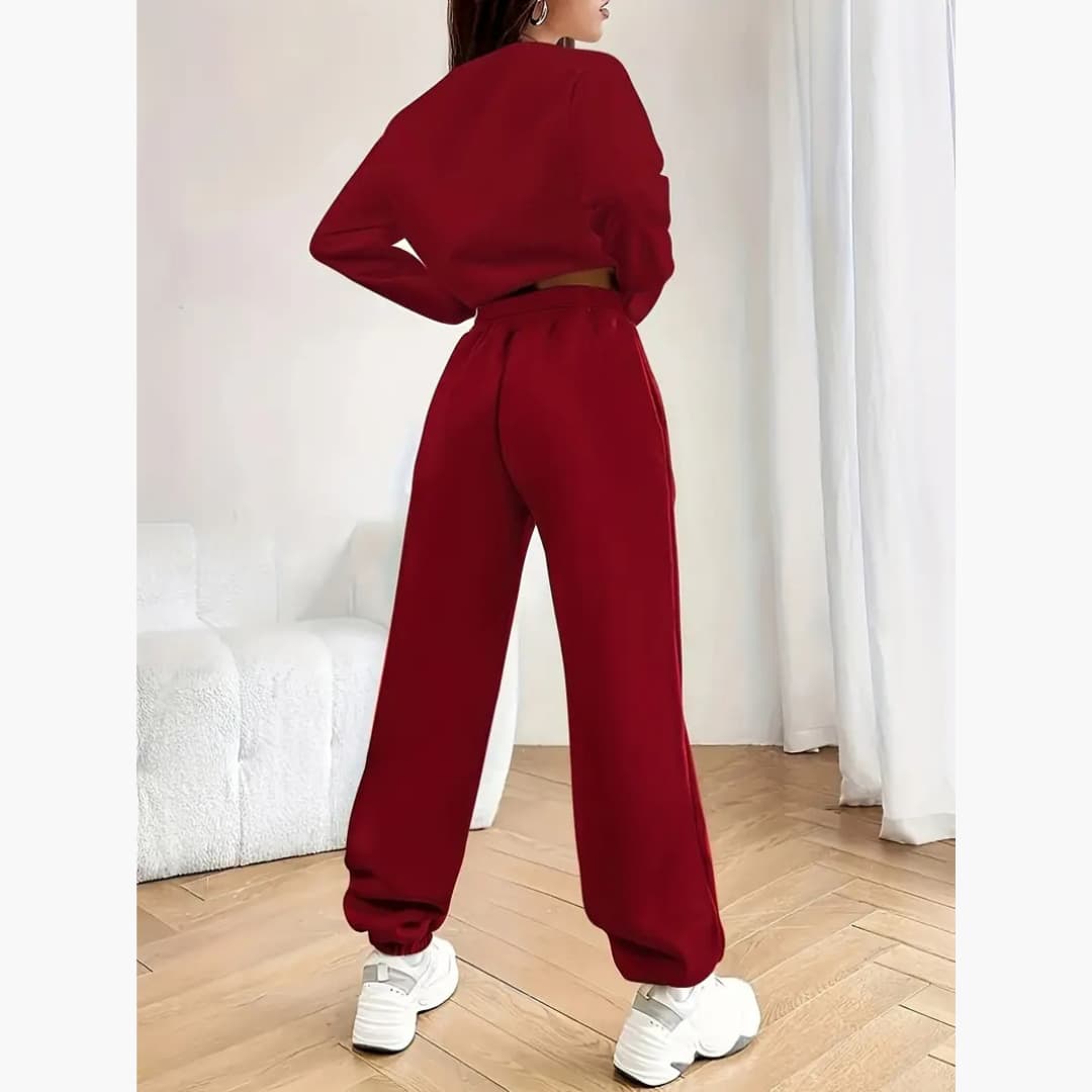 Elizabeth - Cozy geometric patterned teddy sweater for women