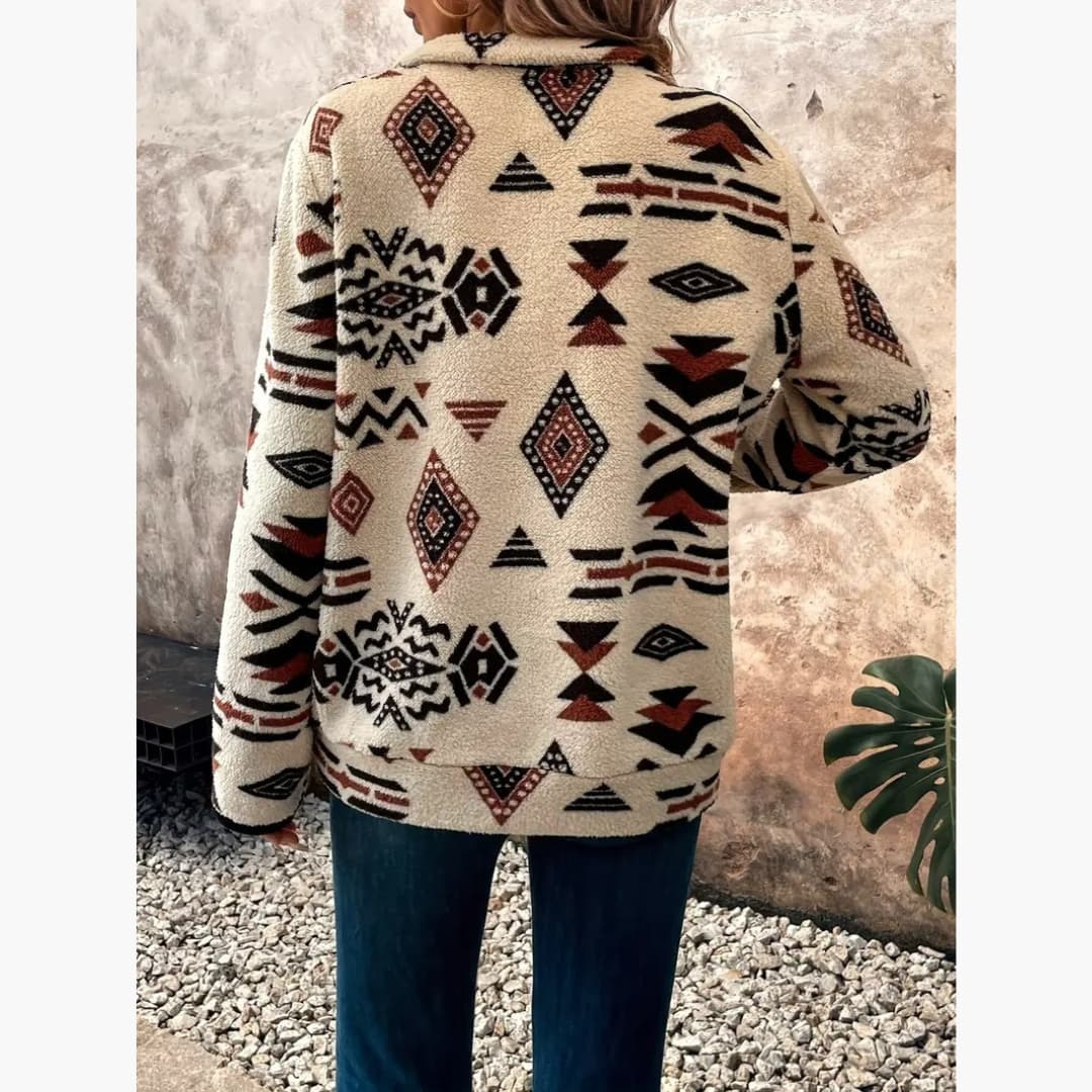 Ella - Stylish sweater with quarter zipper for women