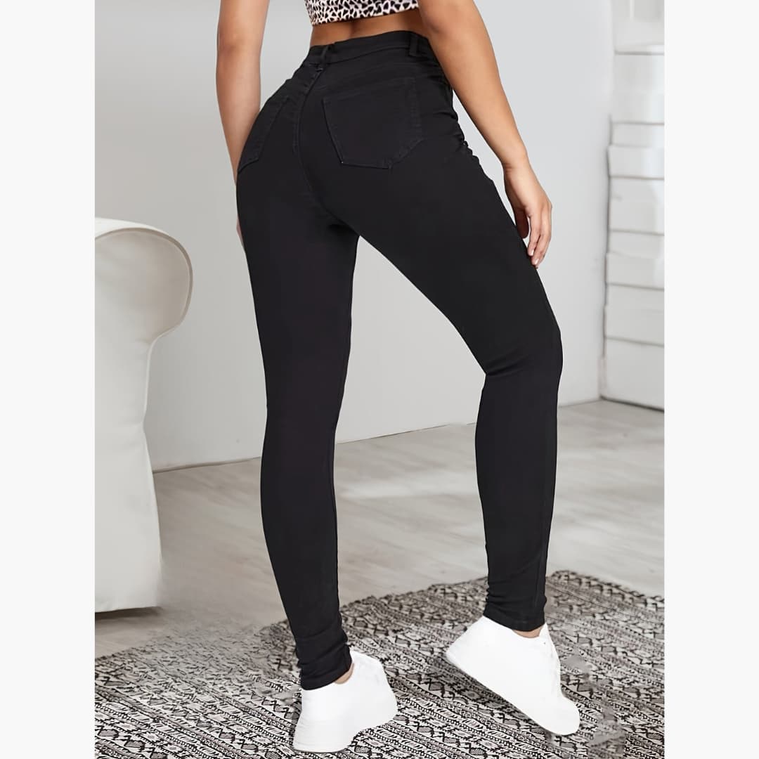 Florence - Skinny fit fleece pants for women