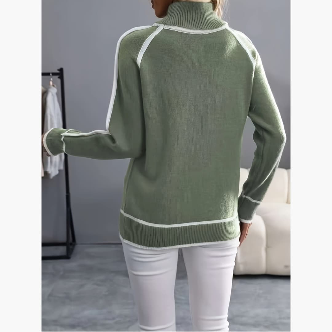 Christa - Sweater in high stretch knit for women