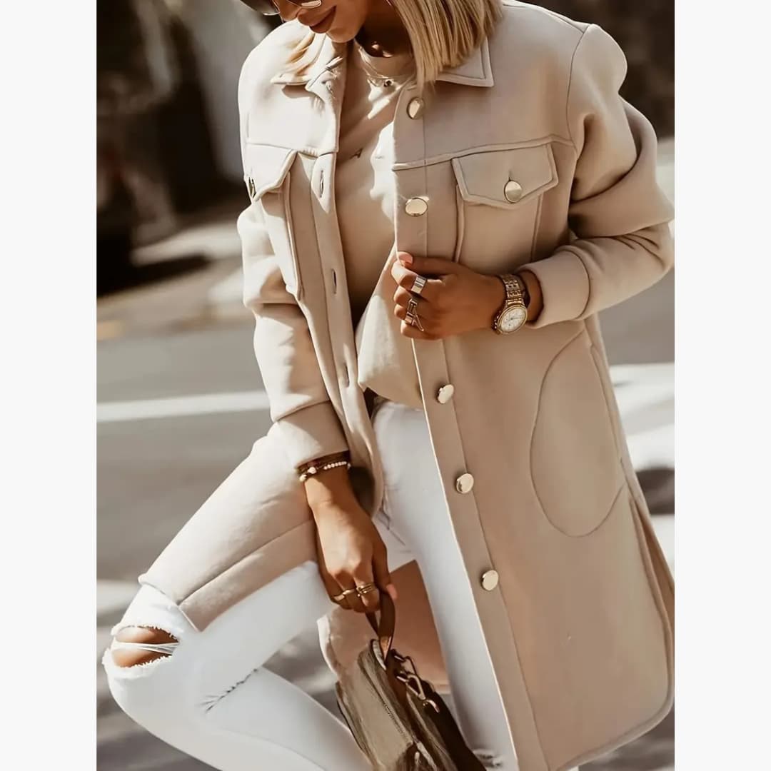 Giulia - Stylish long knitted cardigan for women