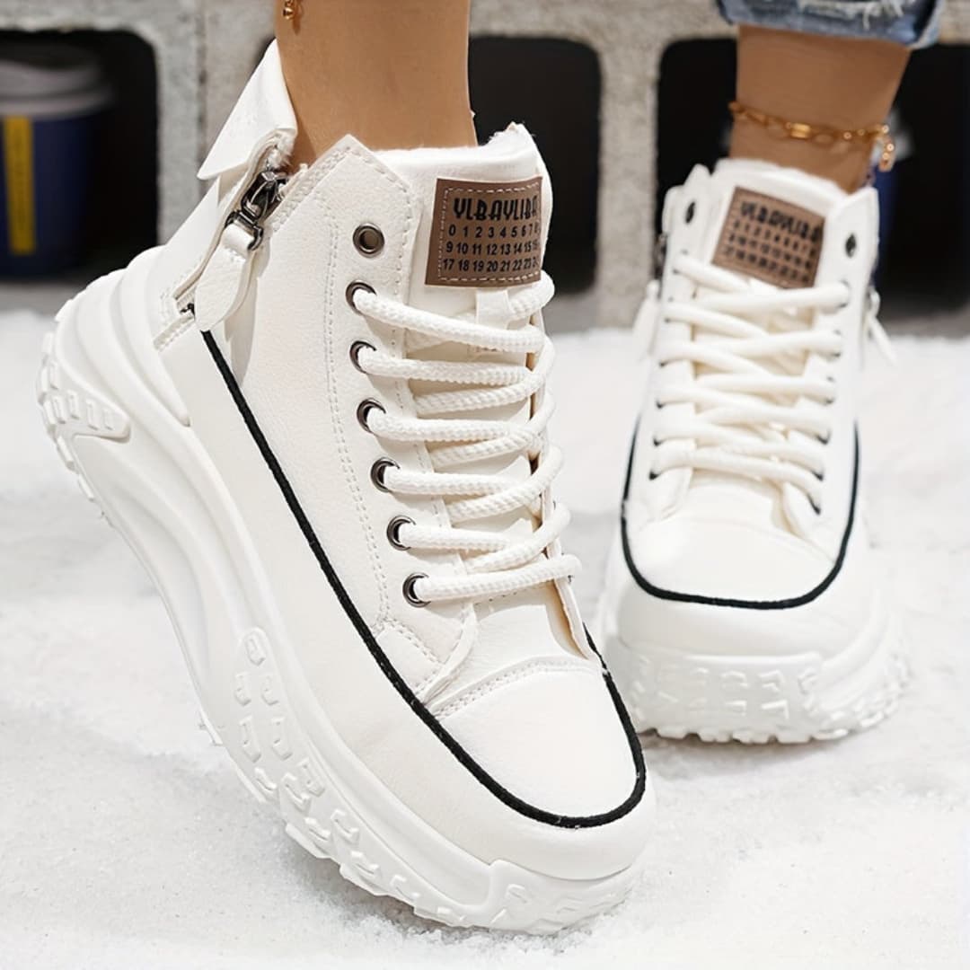 Winter Platform Boots for Women - Warm and Stylish for Outdoor Use