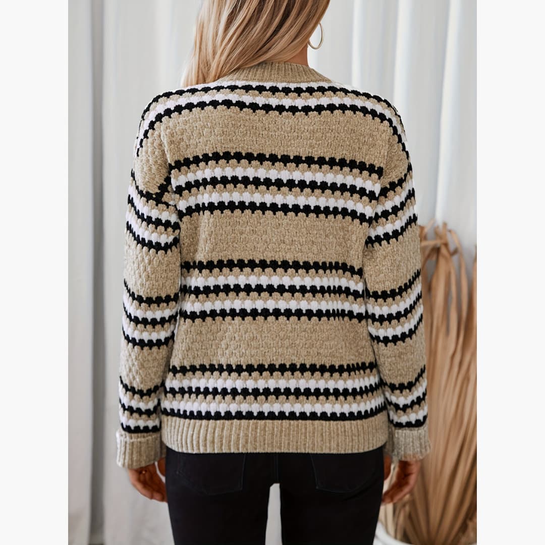 White - Cozy winter sweater for women