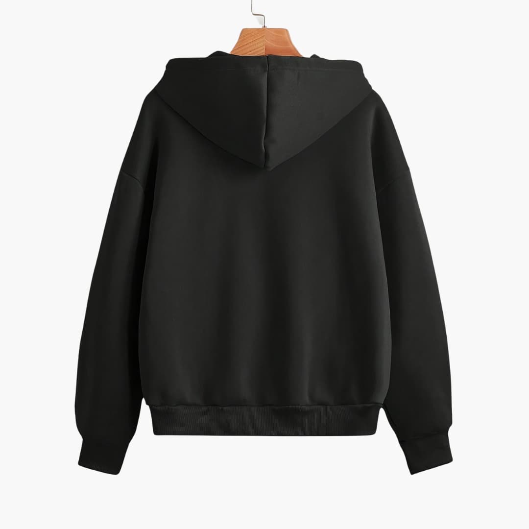 Cecile - Colored hoodie with zipper for women