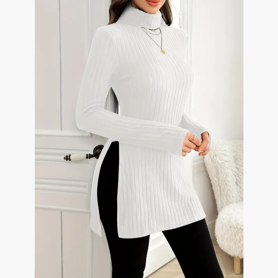 Erika - Elegant sweater with turtle neck for women