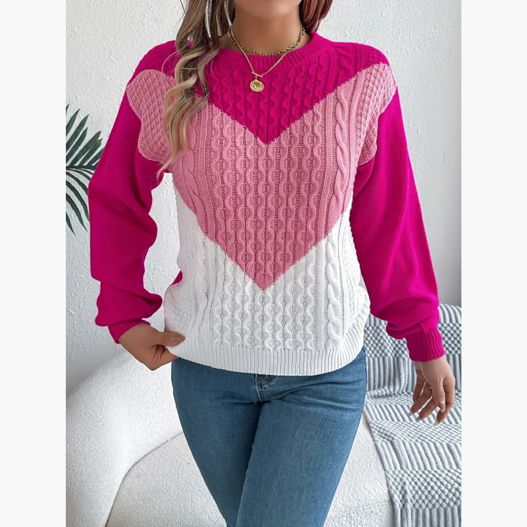 Fabienne - Warm long-sleeved sweater for women