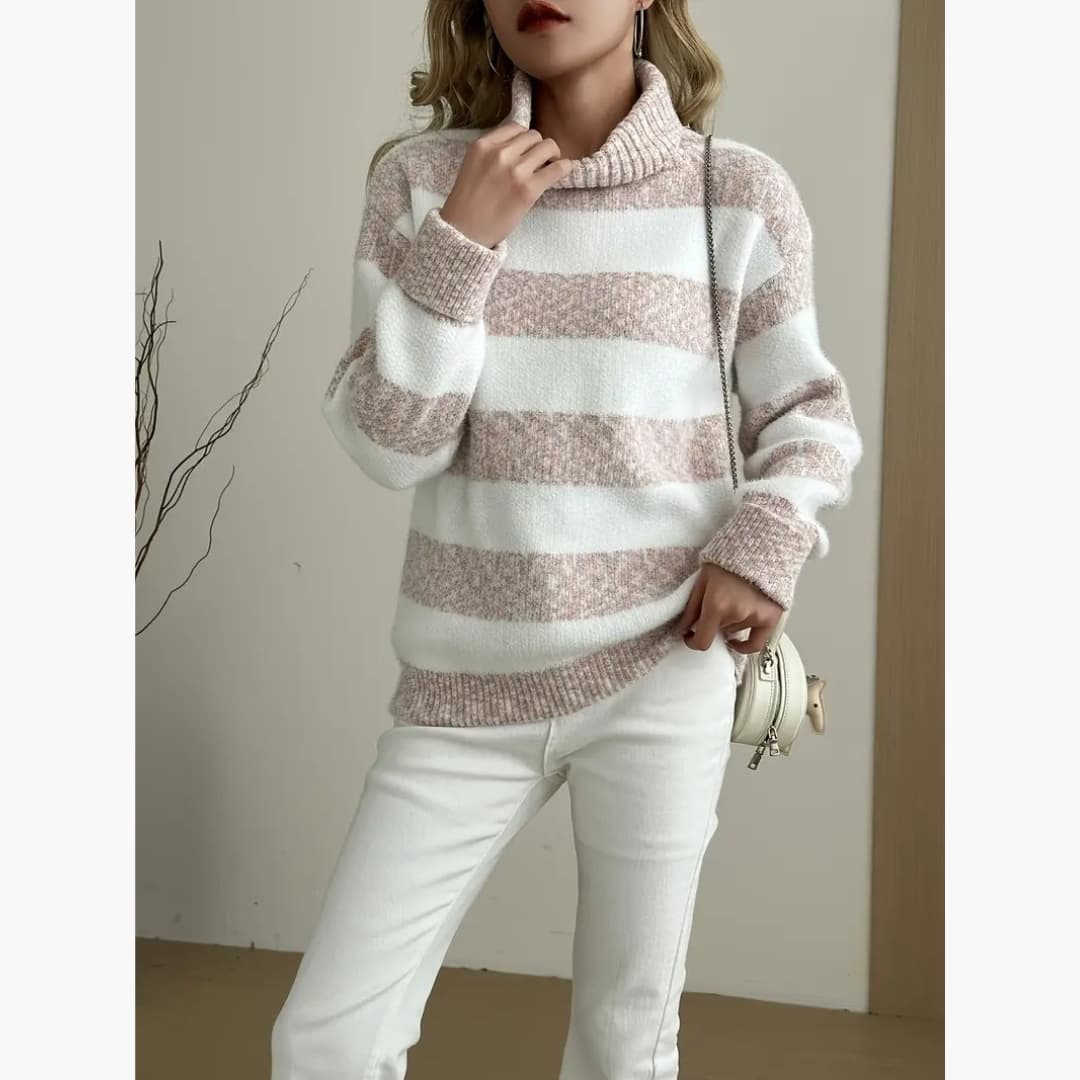 Clara - Stylish sweater with turtle neck for women