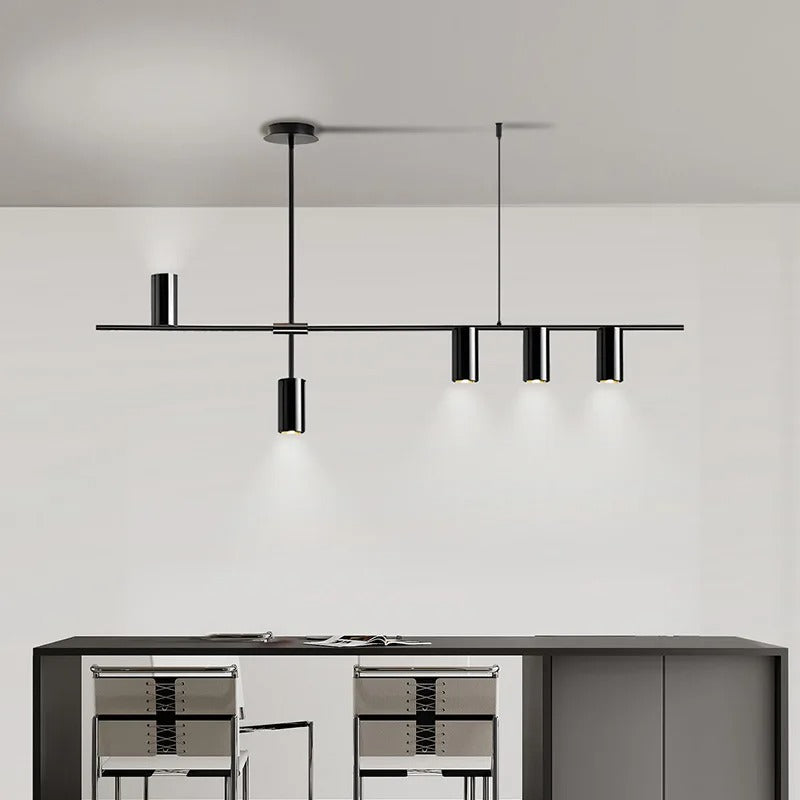 Modern Chandelier with Long Lines - Stylish Elegance