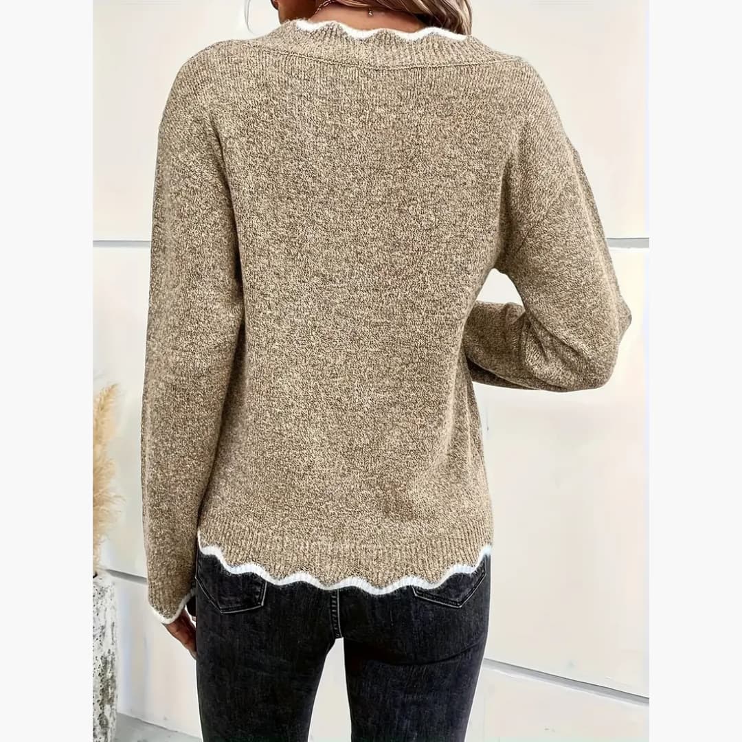 Eleonora - Elegant knitted sweater for women