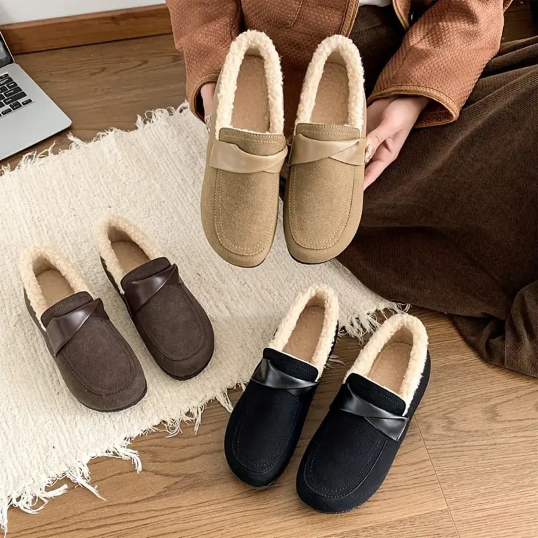 Maya - Comfortable warm slip-on shoes for women