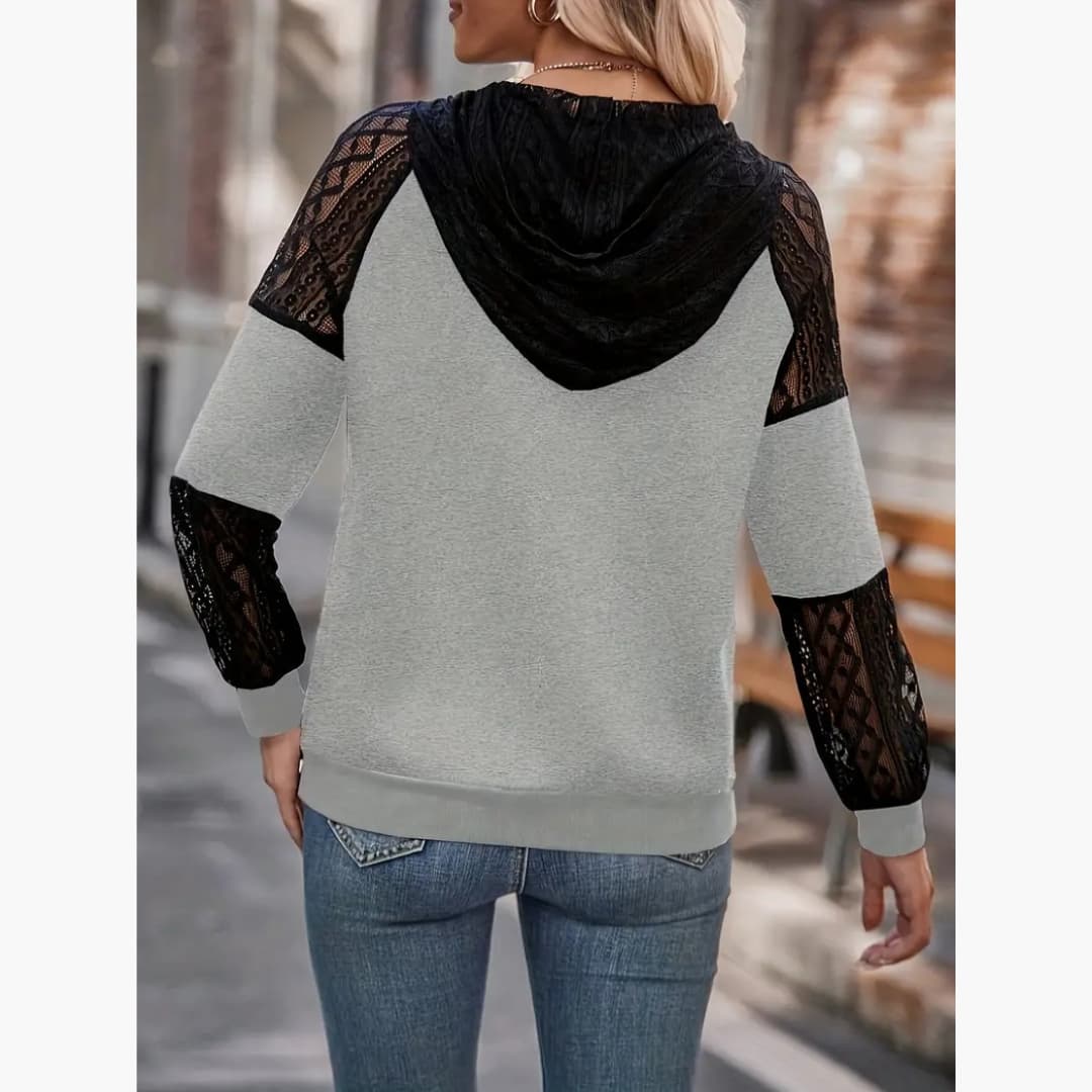 Britt - Stylish solid color hoodie for women