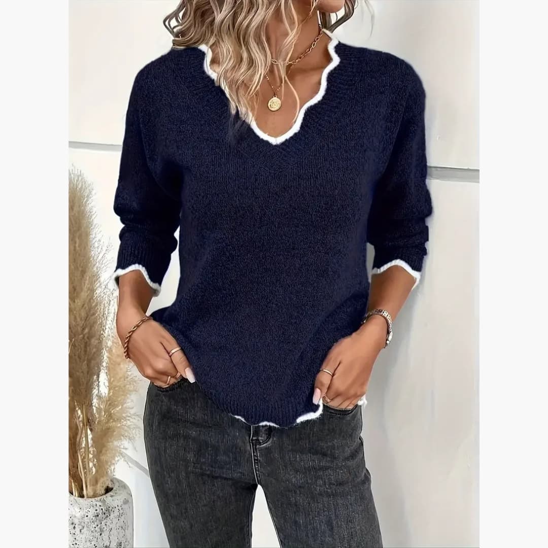 Eleonora - Elegant knitted sweater for women