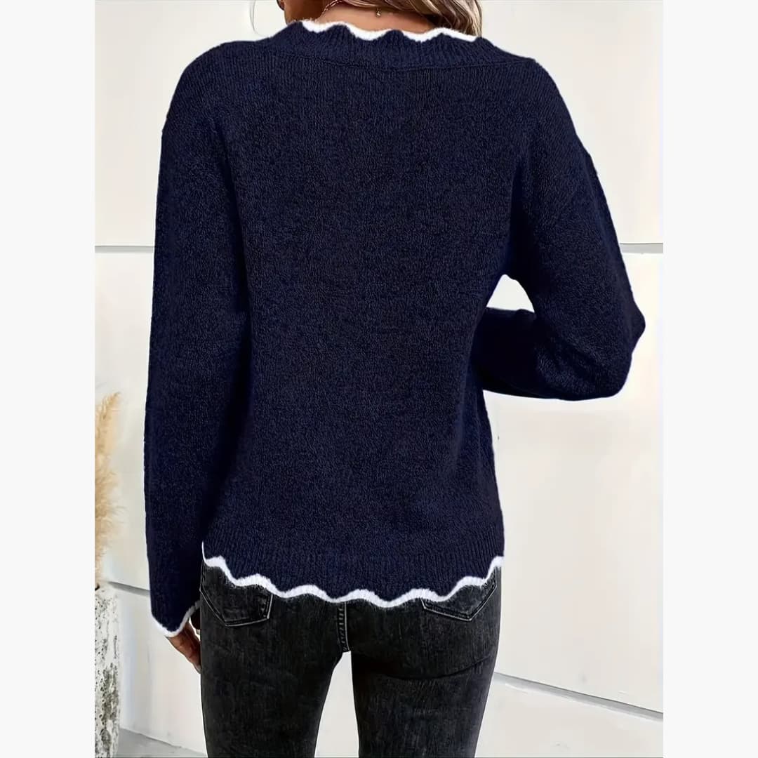 Eleonora - Elegant knitted sweater for women