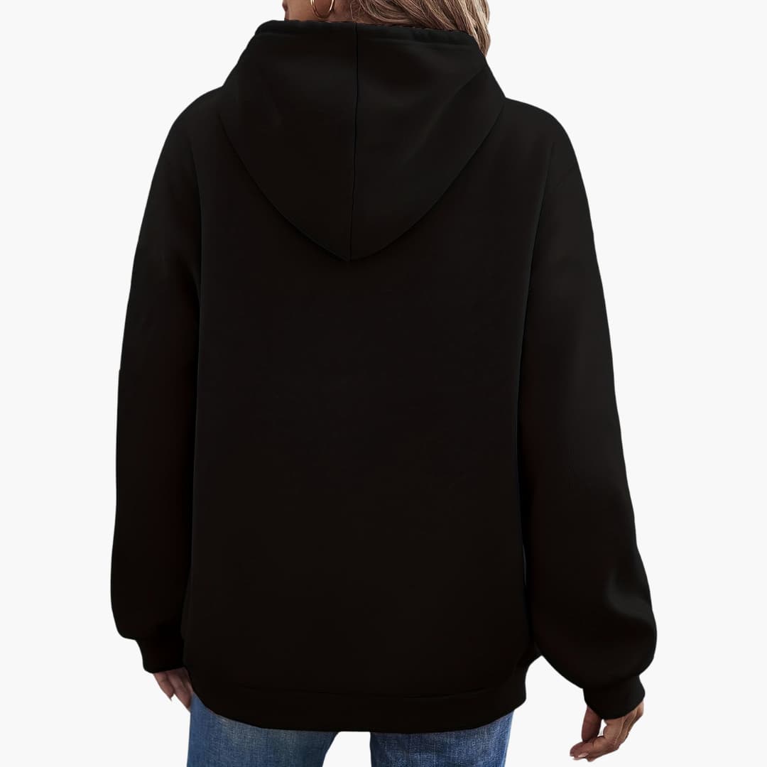 Caroline - Stylish Smile Graphic Hoodie for women