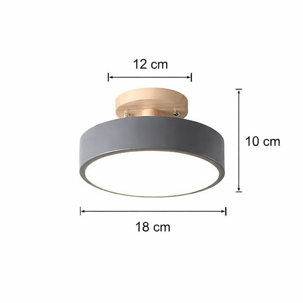 Nordisk Rund Taklampe for Moderne Hjem