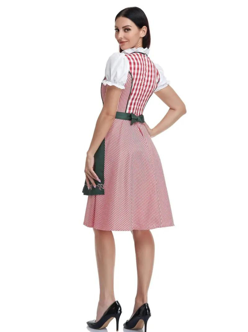 Tradisjonell Oktoberfest Dirndl kjole for damer