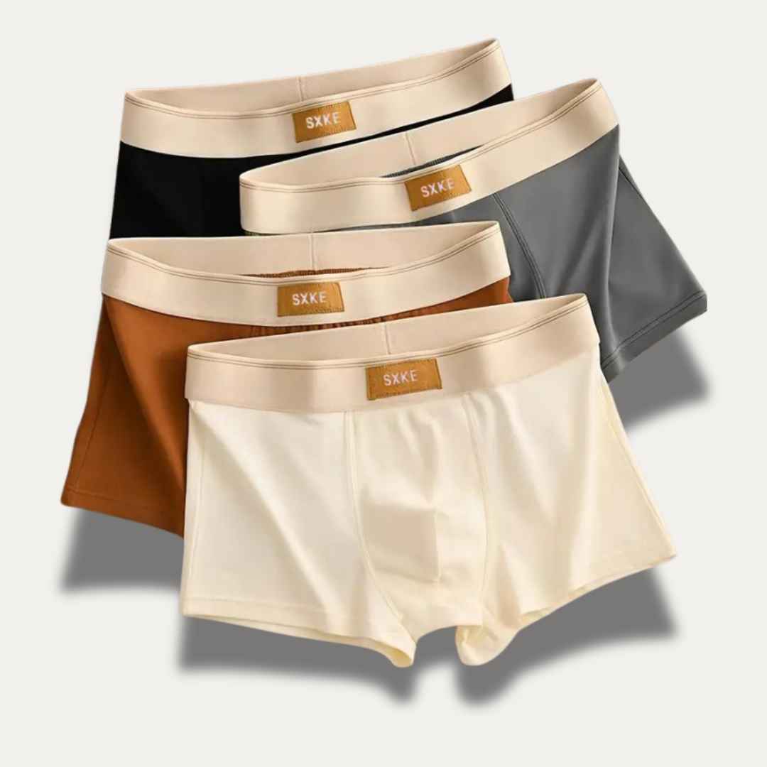 4-pakning Herre Katoen Boxershorts - Pustende og Komfortabel