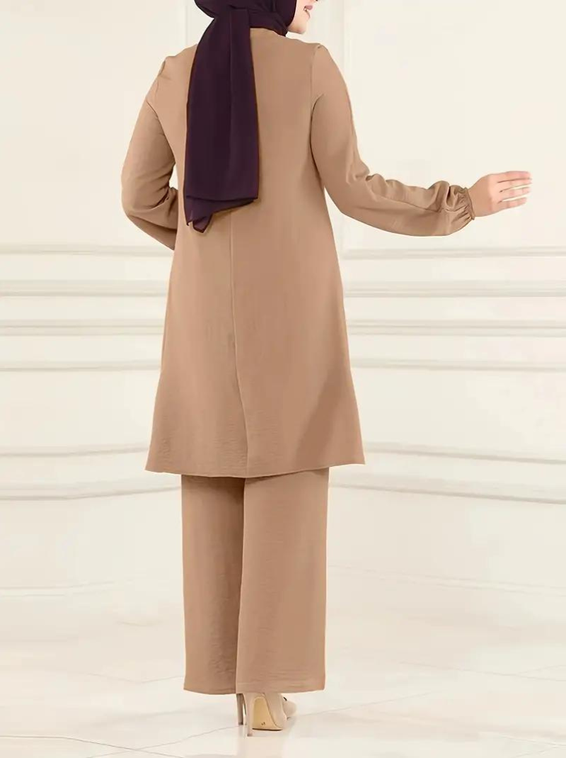 Elegant todelt muslimsett for damer