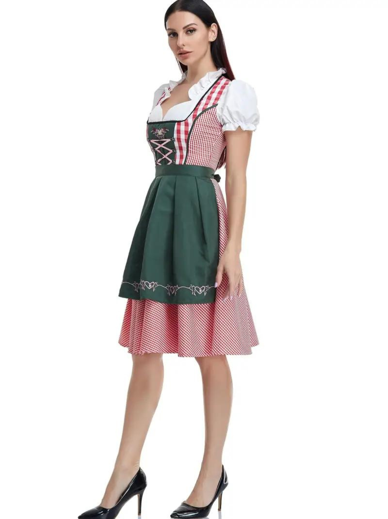 Tradisjonell Oktoberfest Dirndl kjole for damer