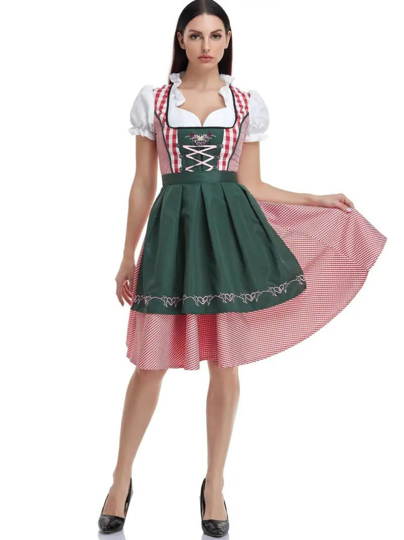 Tradisjonell Oktoberfest Dirndl kjole for damer