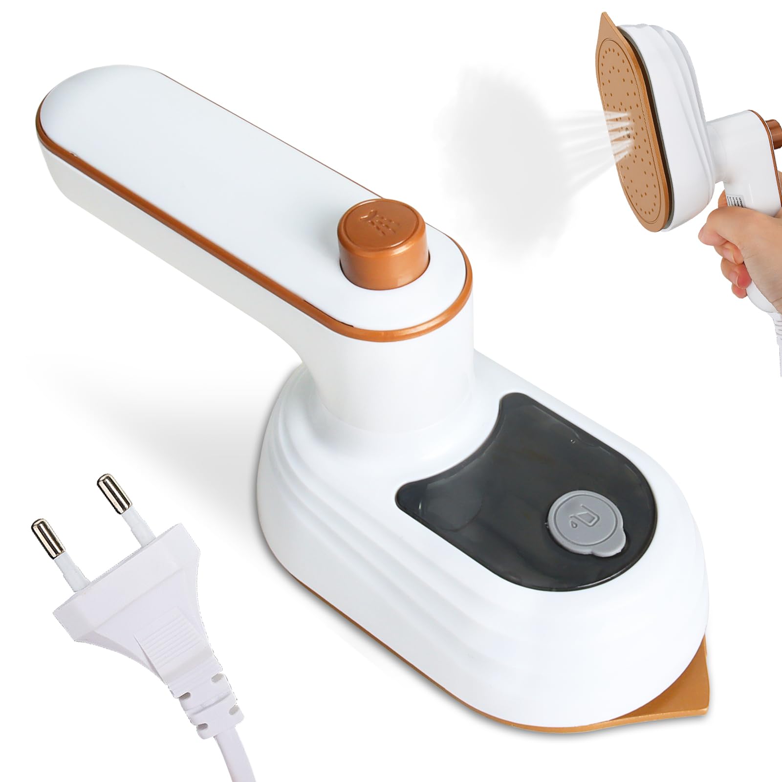 Bærbart 2-i-1 strykejern - Smaragdgrønn eller Hvit