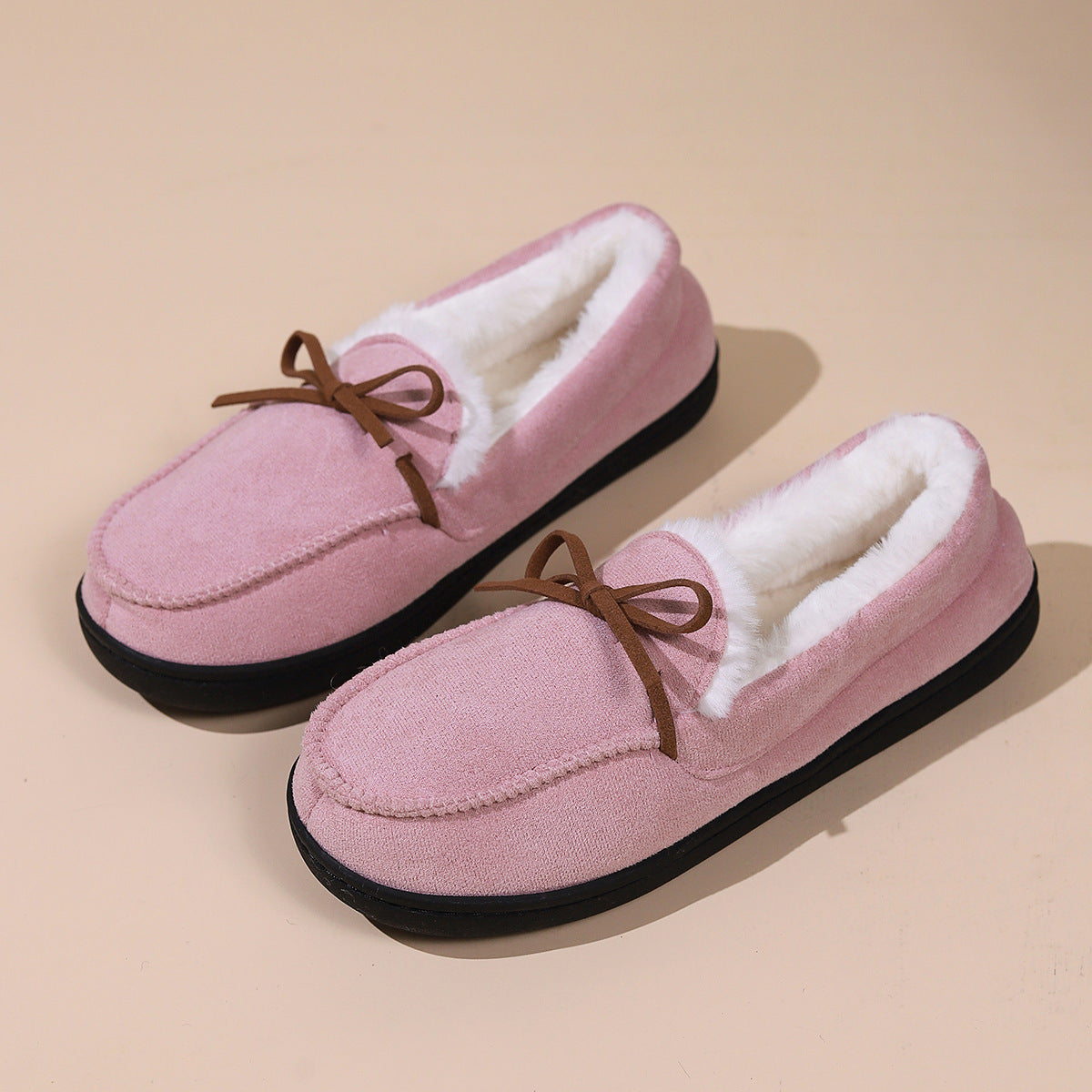 Bianca - Soft lined slippers with soft sole for women