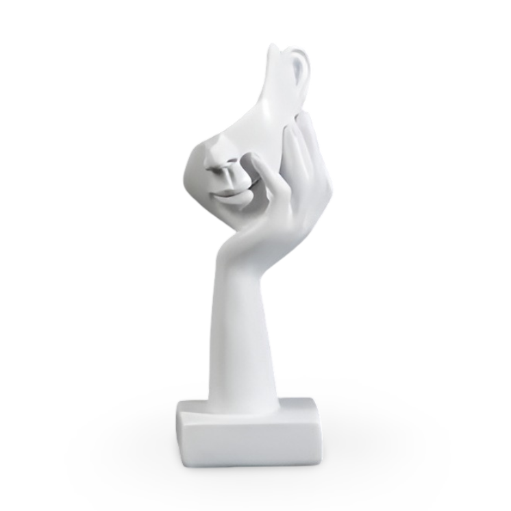 Minimalistisk tenkerfigur i abstrakt stil, en perfekt gave for kunstelskere.