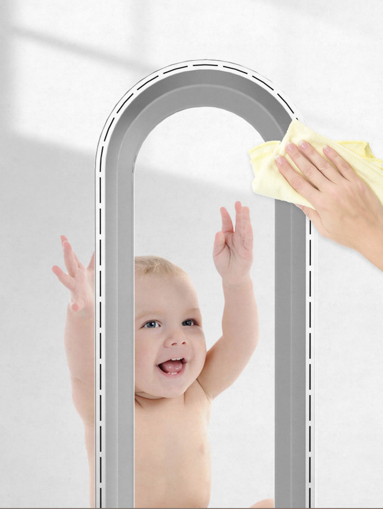 "AirPure 3-i-1 luftkjøler med UV rensing, ionisator og elegant hvit design for optimal luftkvalitet i hjem eller kontor."