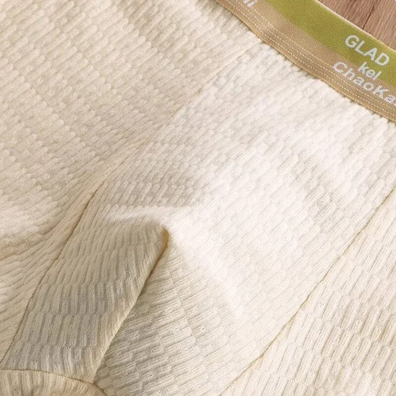 "Antibakteriell herreboksershorts i bomull, svart, pustende og komfortabel, med elastisk passform og klassisk design."