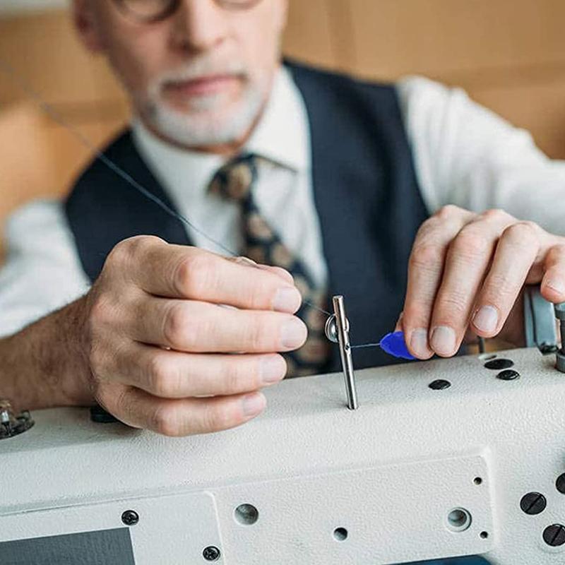 "Automatisk nåletråd for håndsøm, plast, fargerik, kompakt design, enkel trådinnføring for broderi og søm."