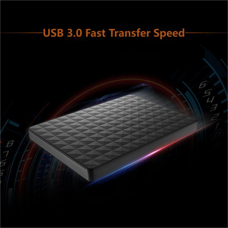 Kompakt bærbar 10TB harddisk USB 3.0, høykapasitets minne for alle dine data